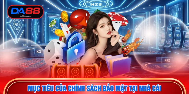Chính Sách Bảo Mật DA88 - Đảm Bảo An Toàn Thông Tin 100% 2 Mục tiêu của chính sách bảo mật tại nhà cái